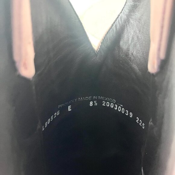 Lane SMOKESHOW Womens Cowboy Boots 8.5 Pink Leather Western Cowgirl Mid Calf - Picture 11 of 13